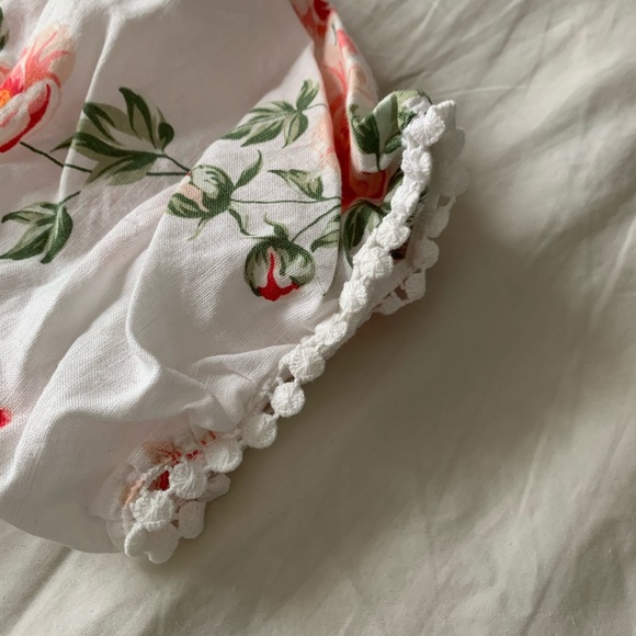 FLORAL LINEN BABY DOLL DRESS - Picture 4 of 4